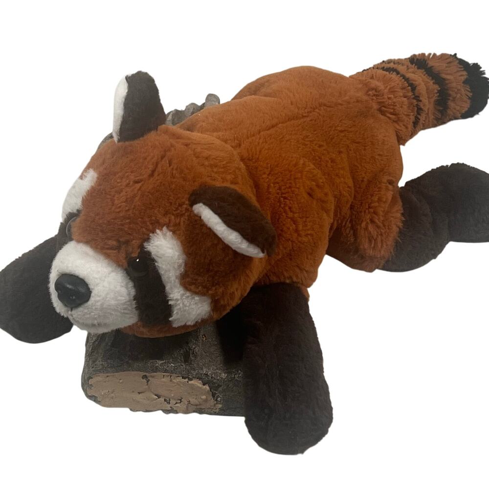 FAO Schwartz Plush Stuffed Realistic Red Panda Lying Style Adopt a Wild Pal Pet